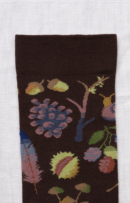 Chaussette Semis Marron Fonce