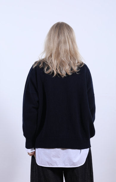 Meri Saddle Cardigan Marino