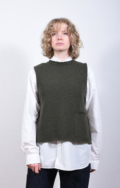 Tabard Vest w/ Pocket Loden