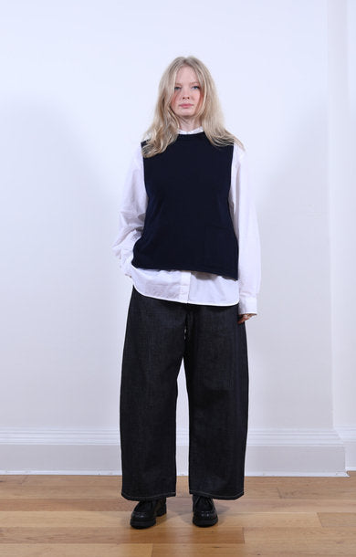 Tabard Vest w/ Pocket Nero Navy