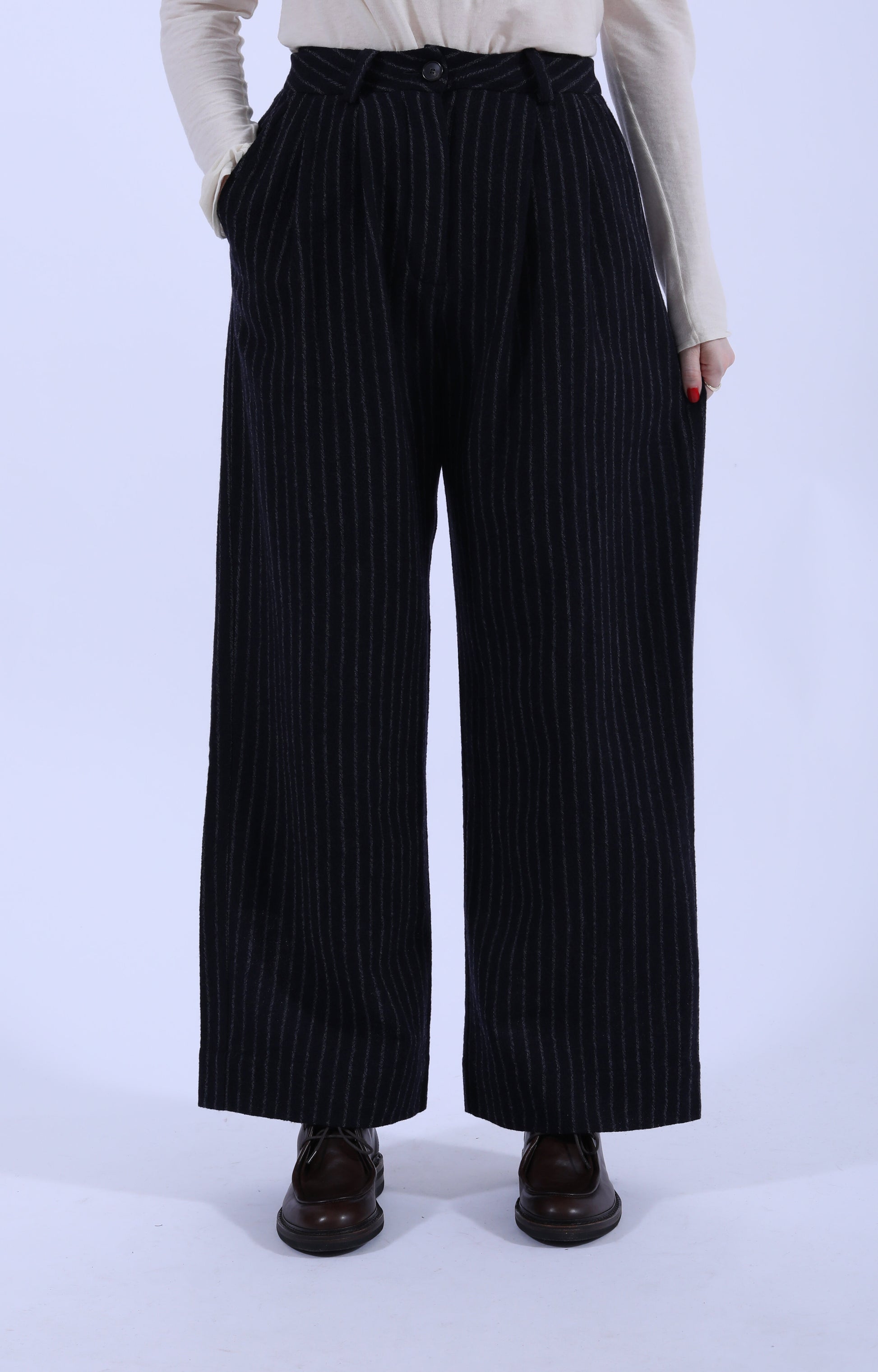 Mara Trouser Navy/Grey