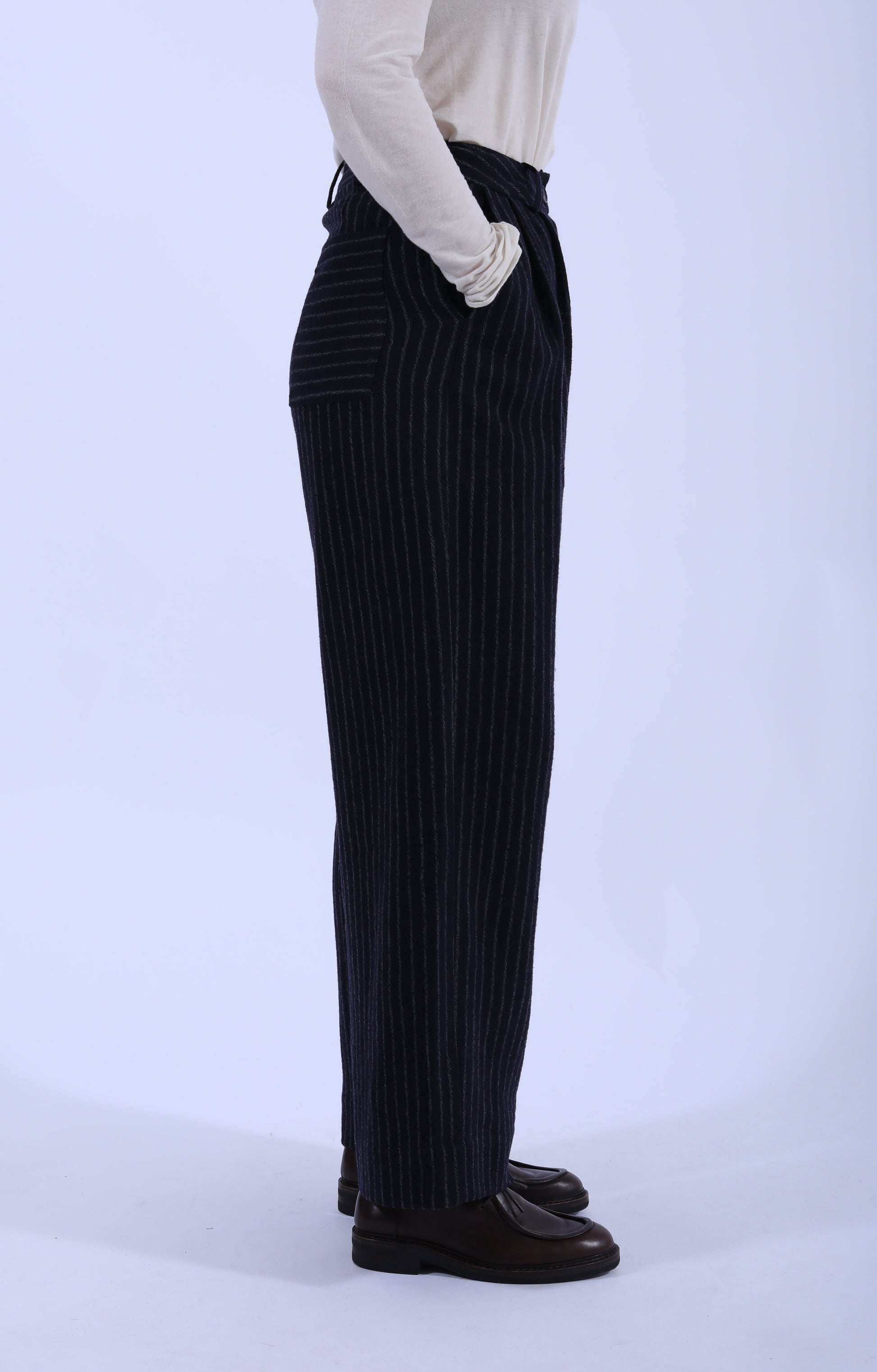Mara Trouser Navy/Grey