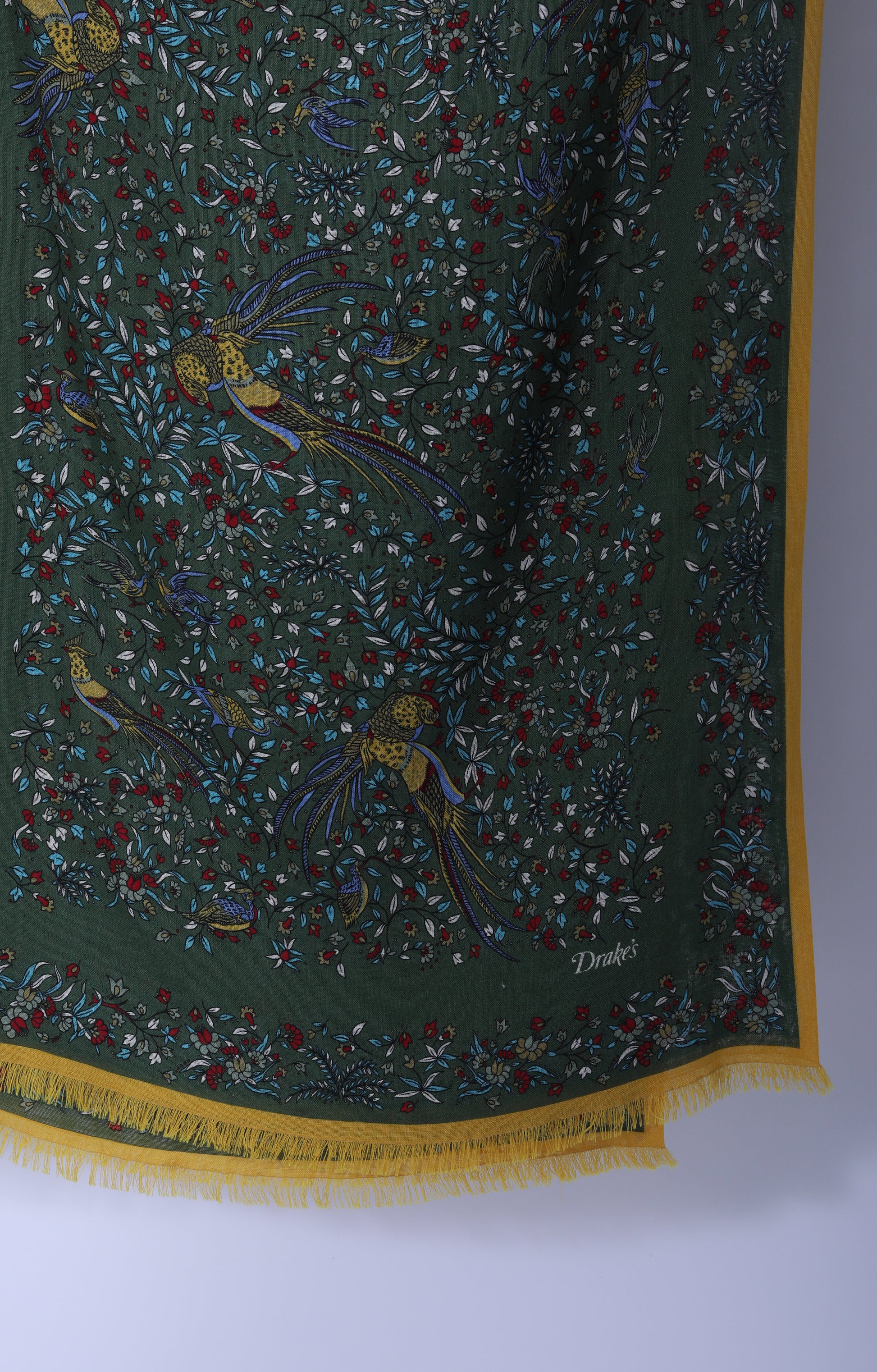 Bird of Paradise Scarf Green