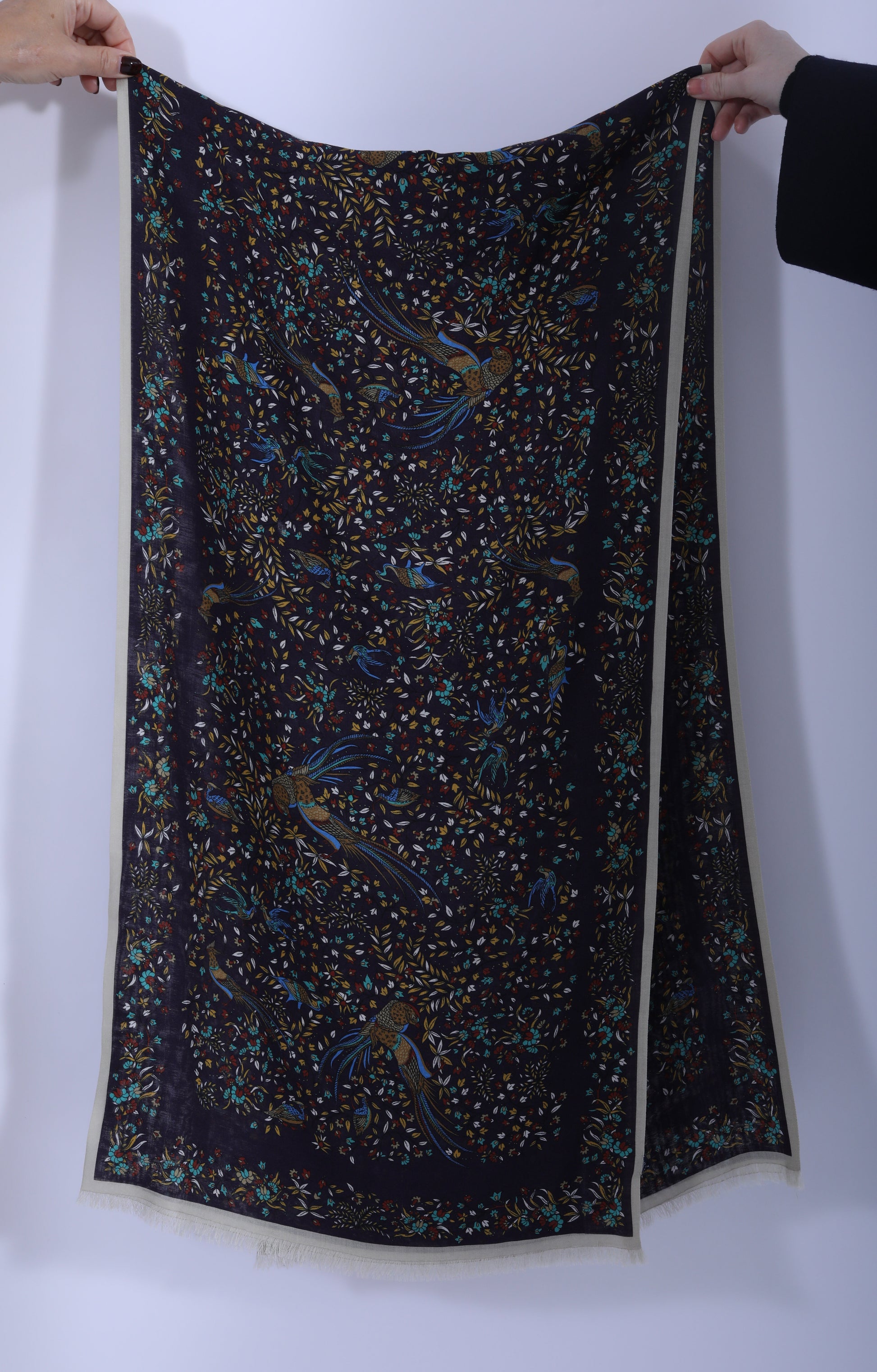 Bird of Paradise Scarf Navy