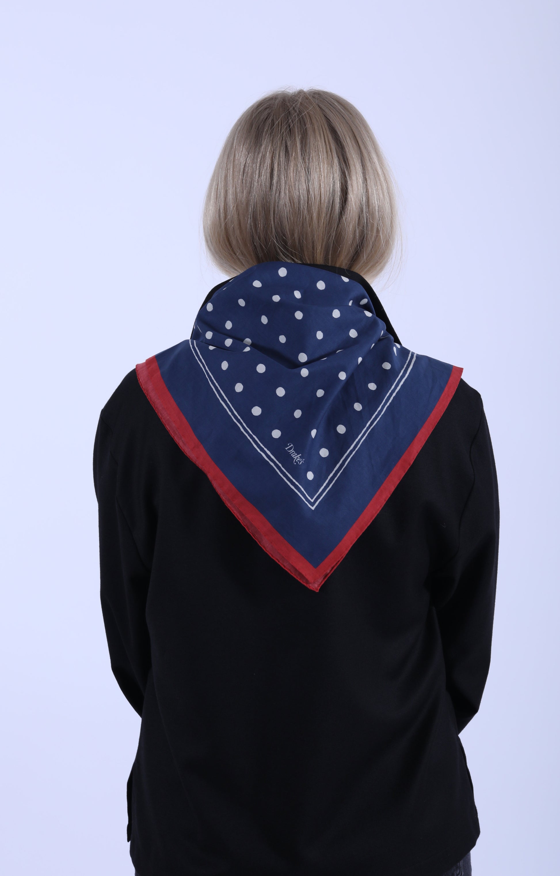 Polka Dot Bandana Navy