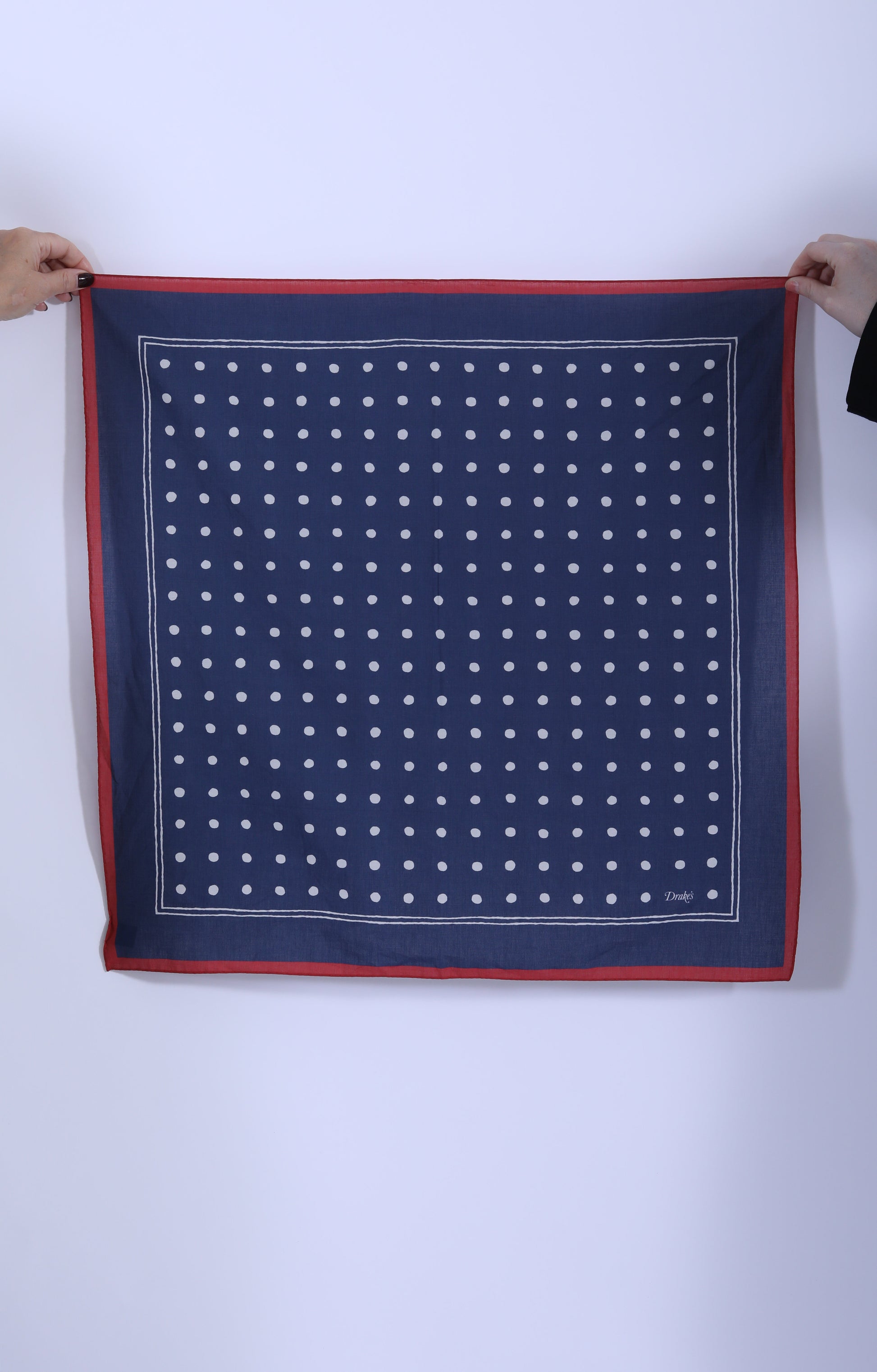 Polka Dot Bandana Navy