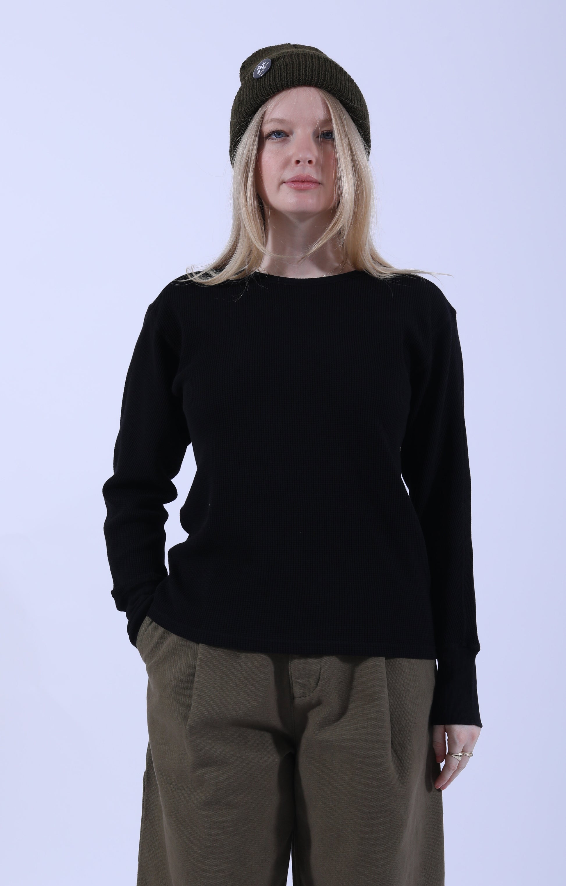 Thermo L/S Waffle Black