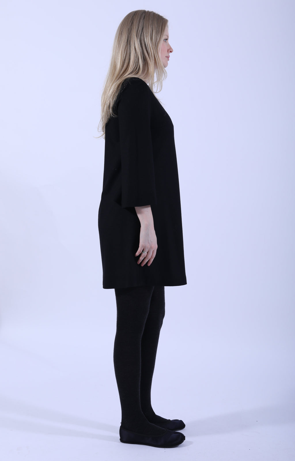 Bell Sleeve Dress Black