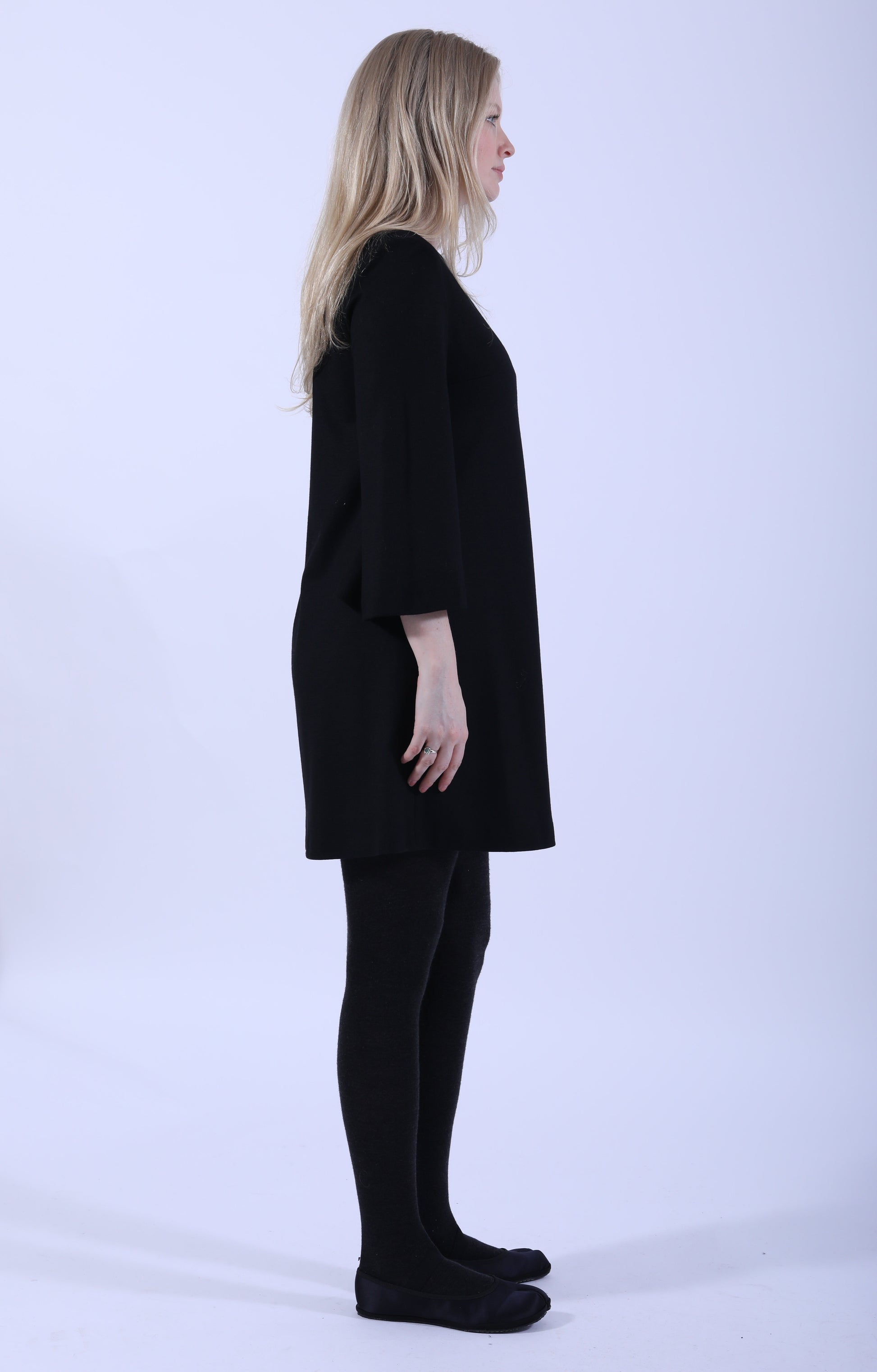 Bell Sleeve Dress Black