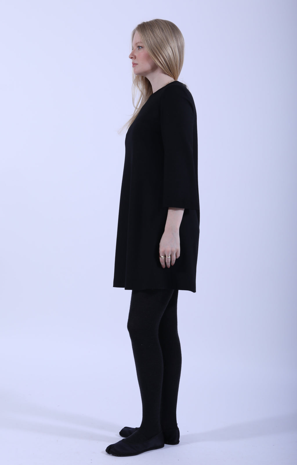 Bell Sleeve Dress Black