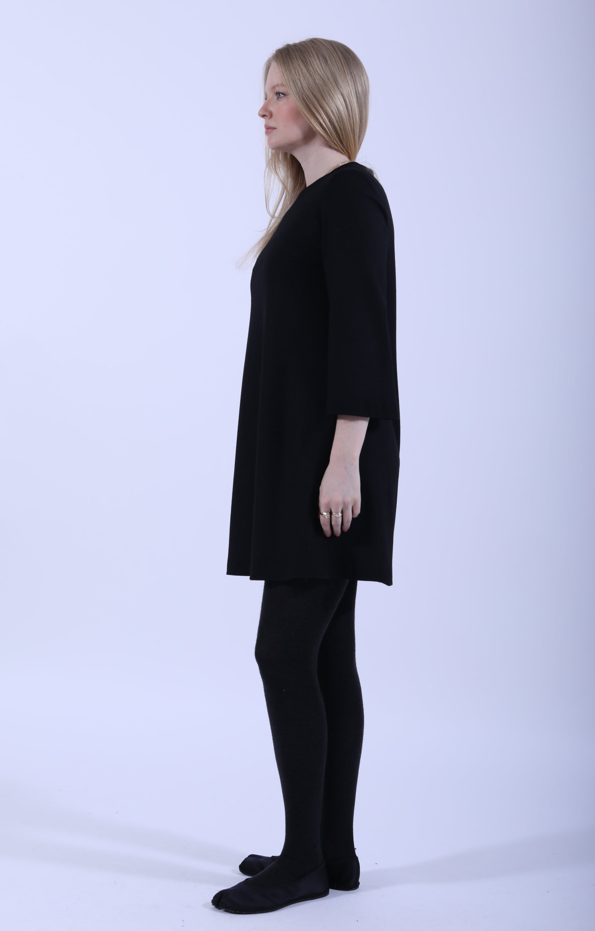 Bell Sleeve Dress Black
