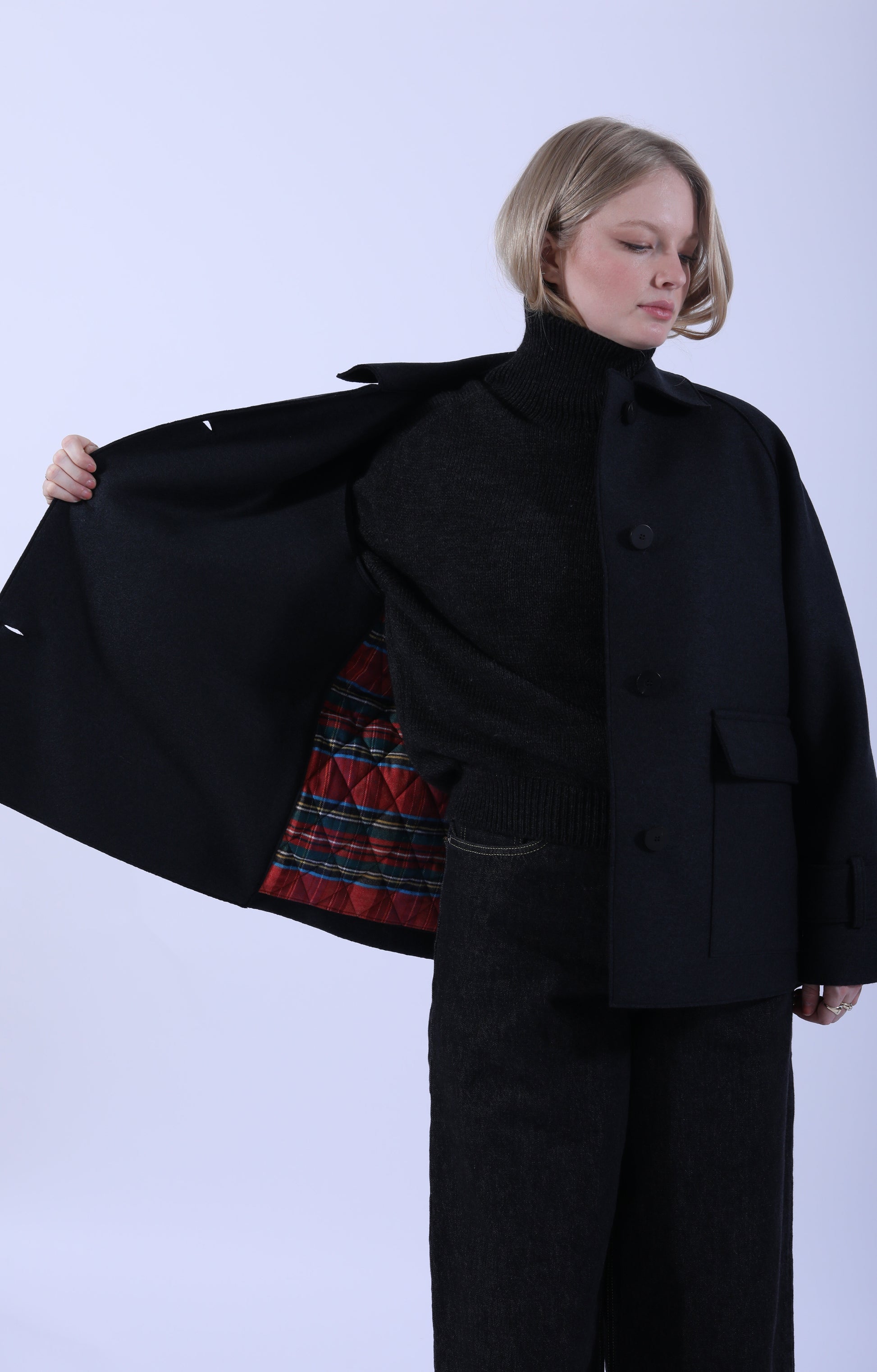Raglan Jacket with Quilted Lining