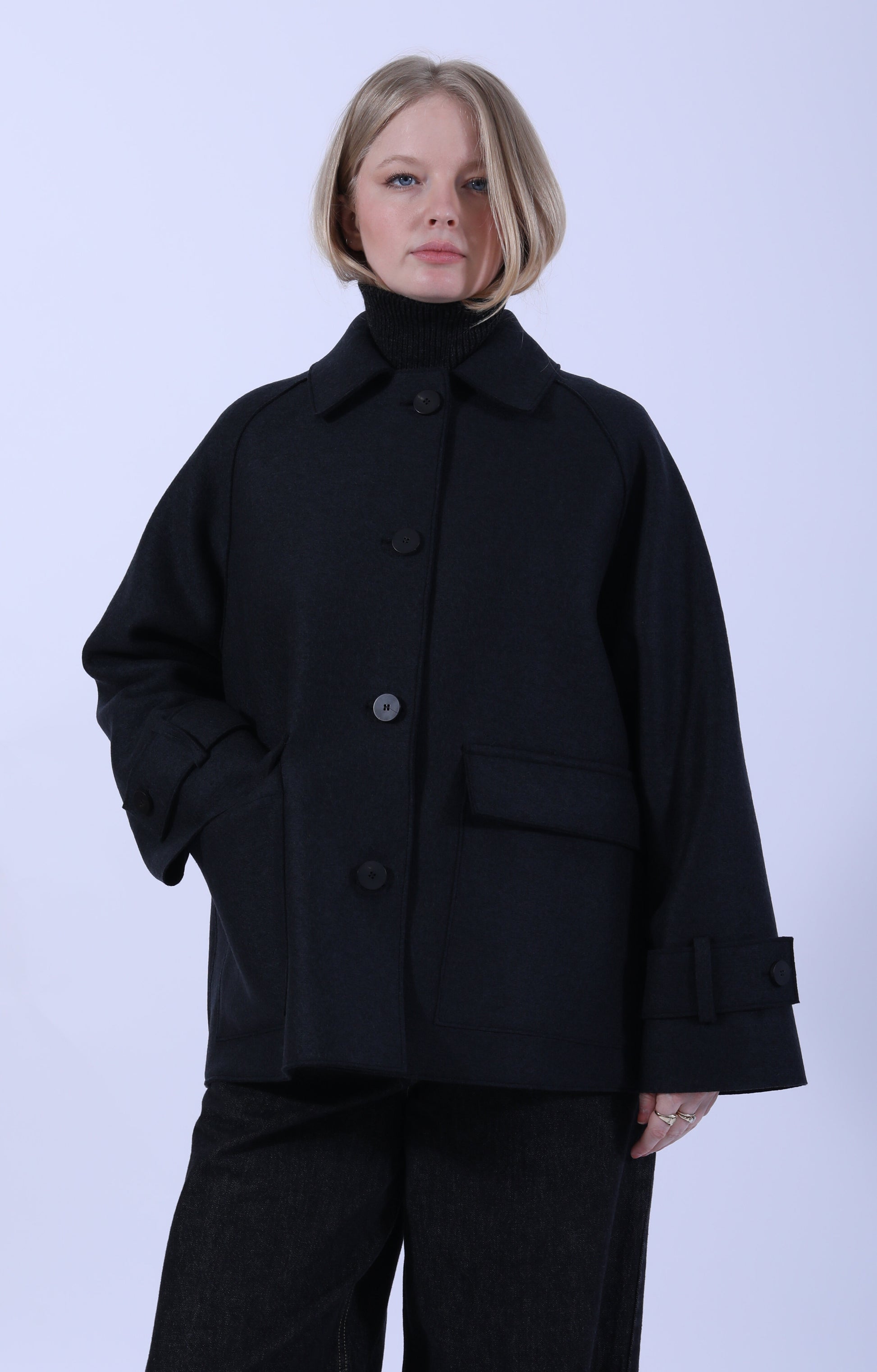 Raglan Jacket with Quilted Lining