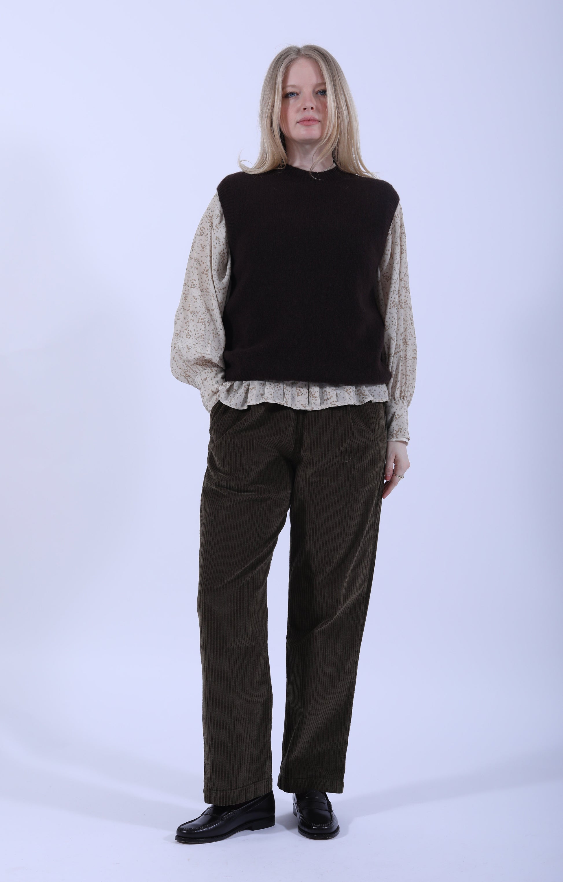 Lyndon Vest Dark Brown