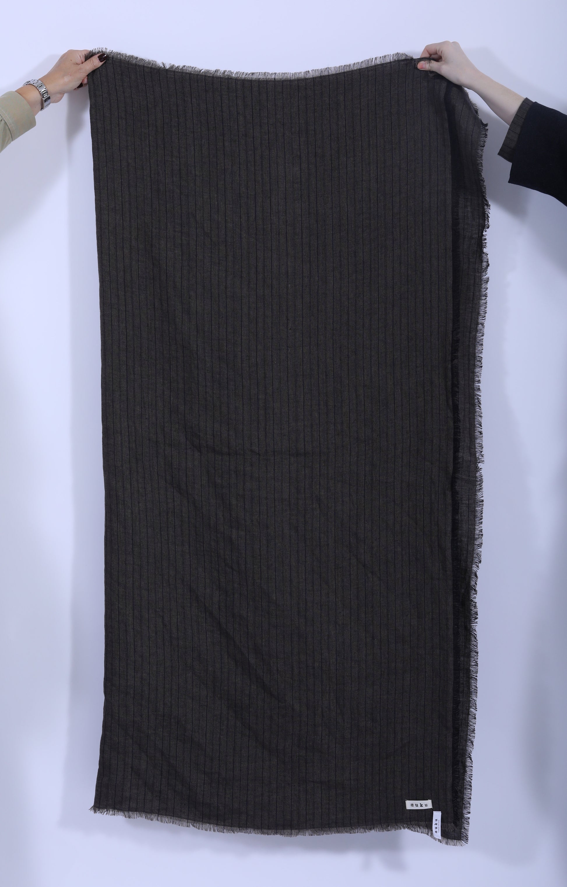 Brown Striped Scarf