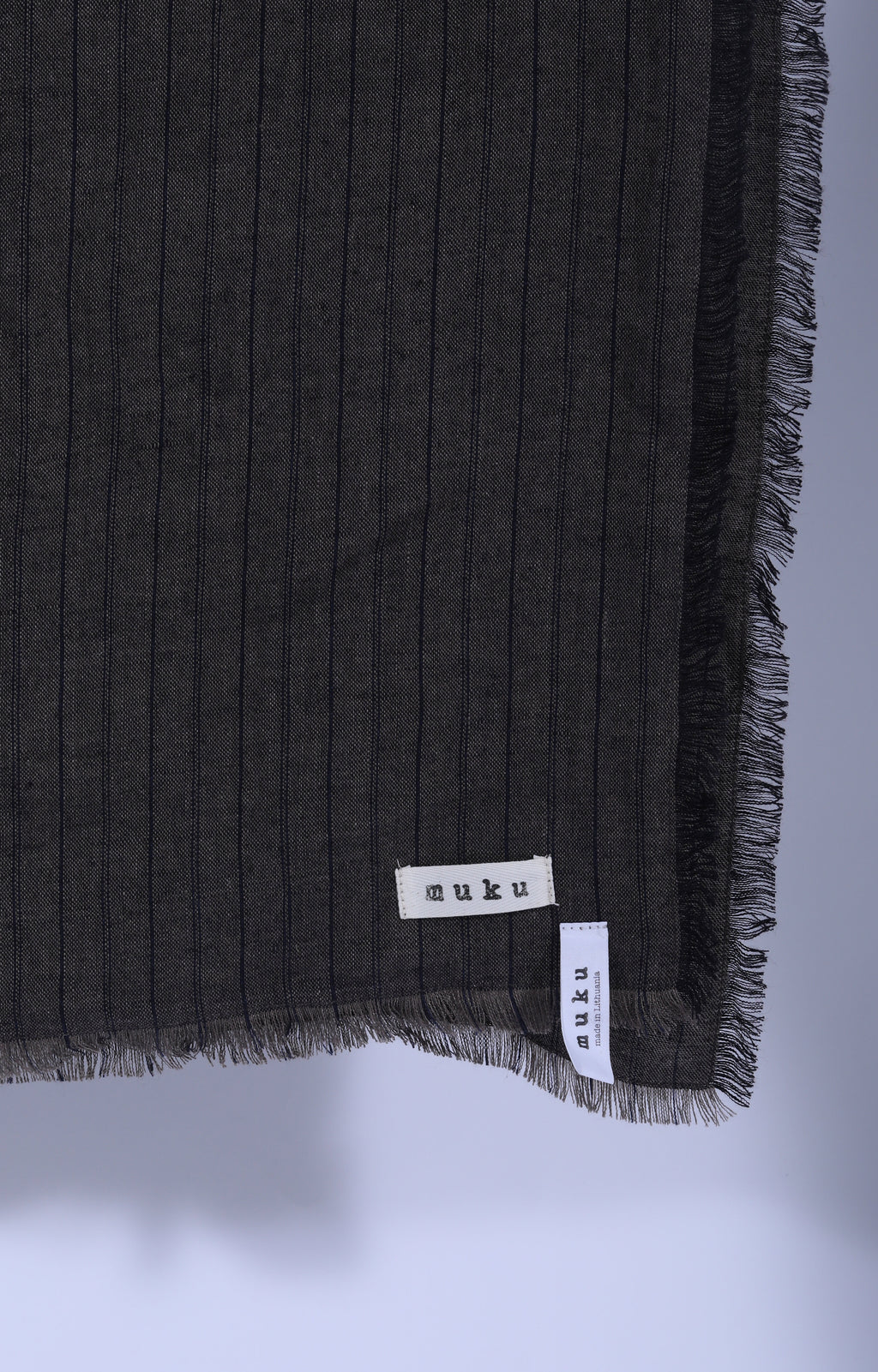 Brown Striped Scarf