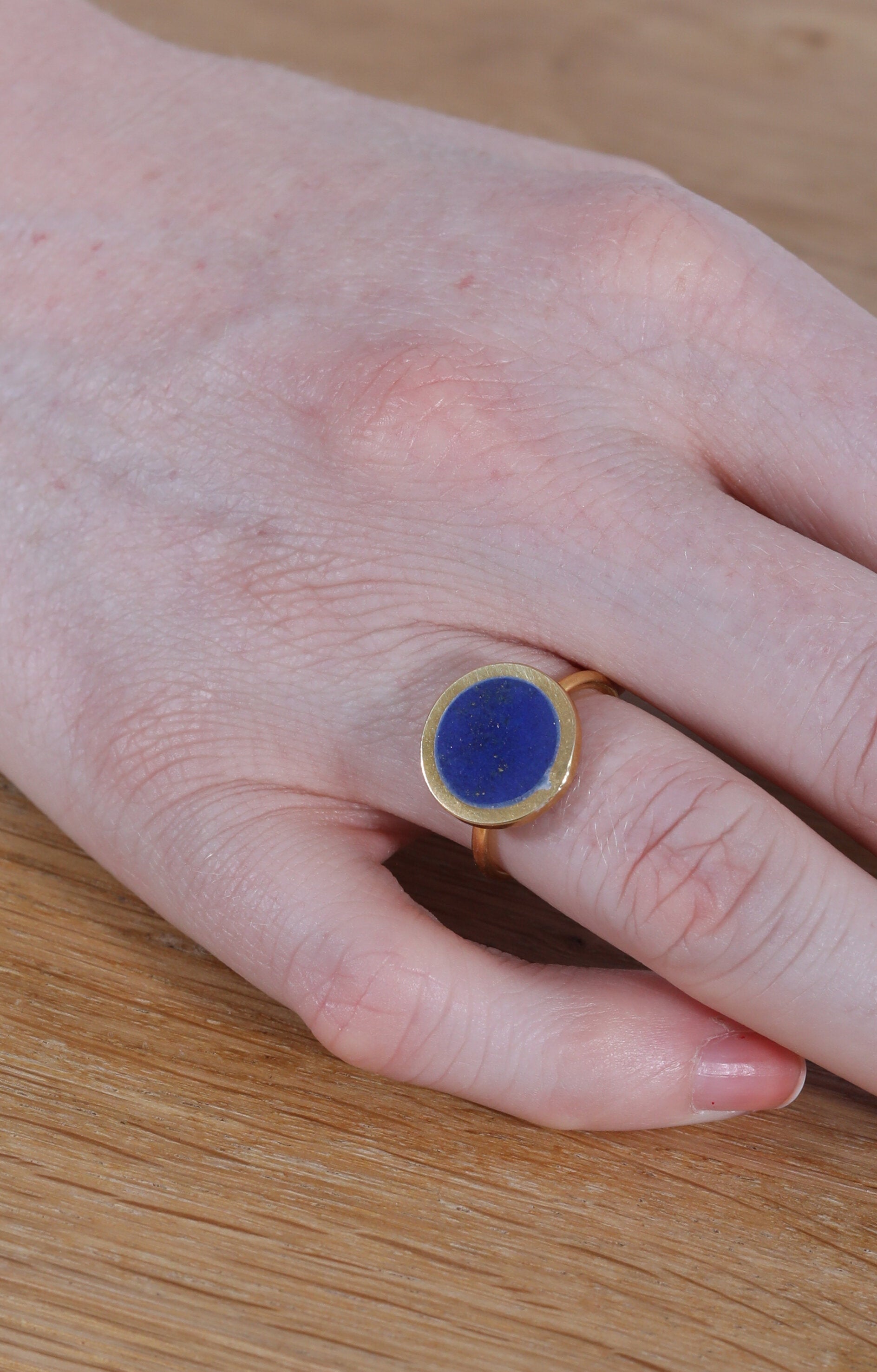 Inlay Ring Lapis