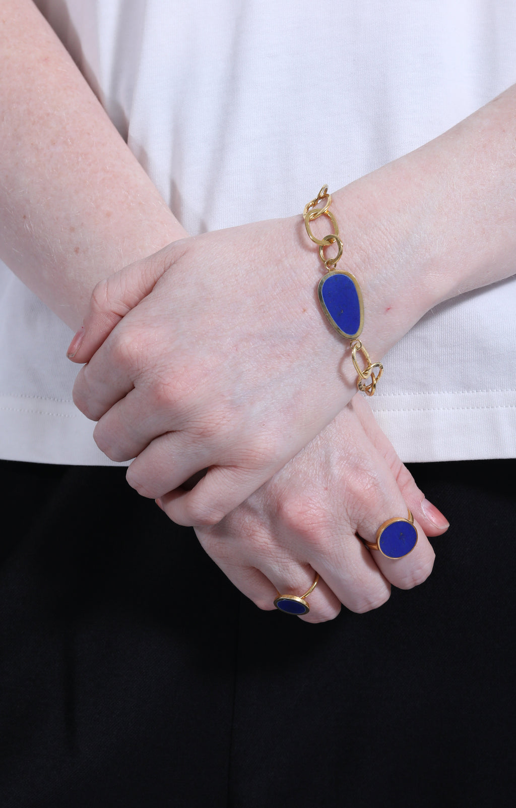 Single Stone Bracelet Lapis