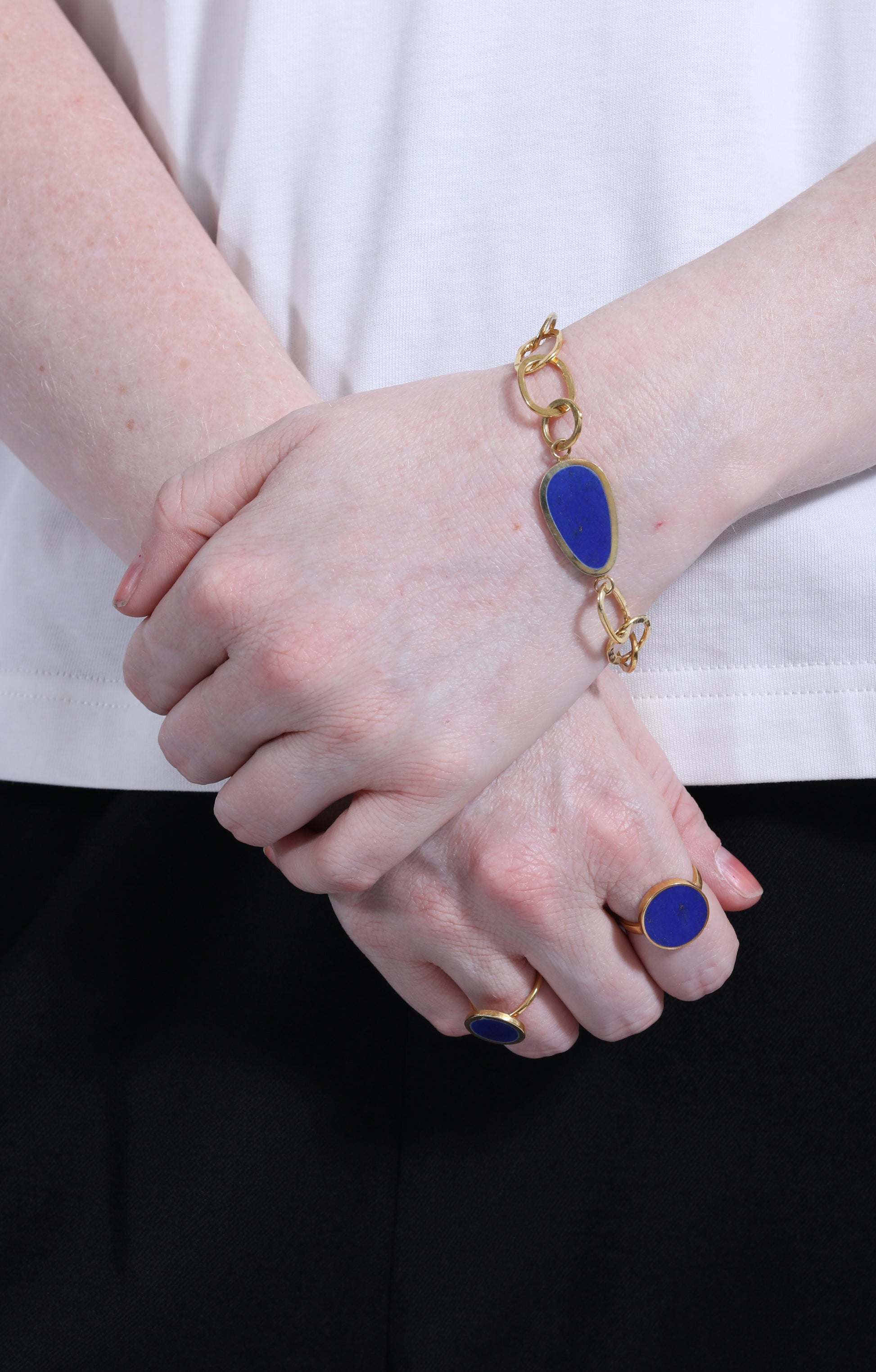 Single Stone Bracelet Lapis