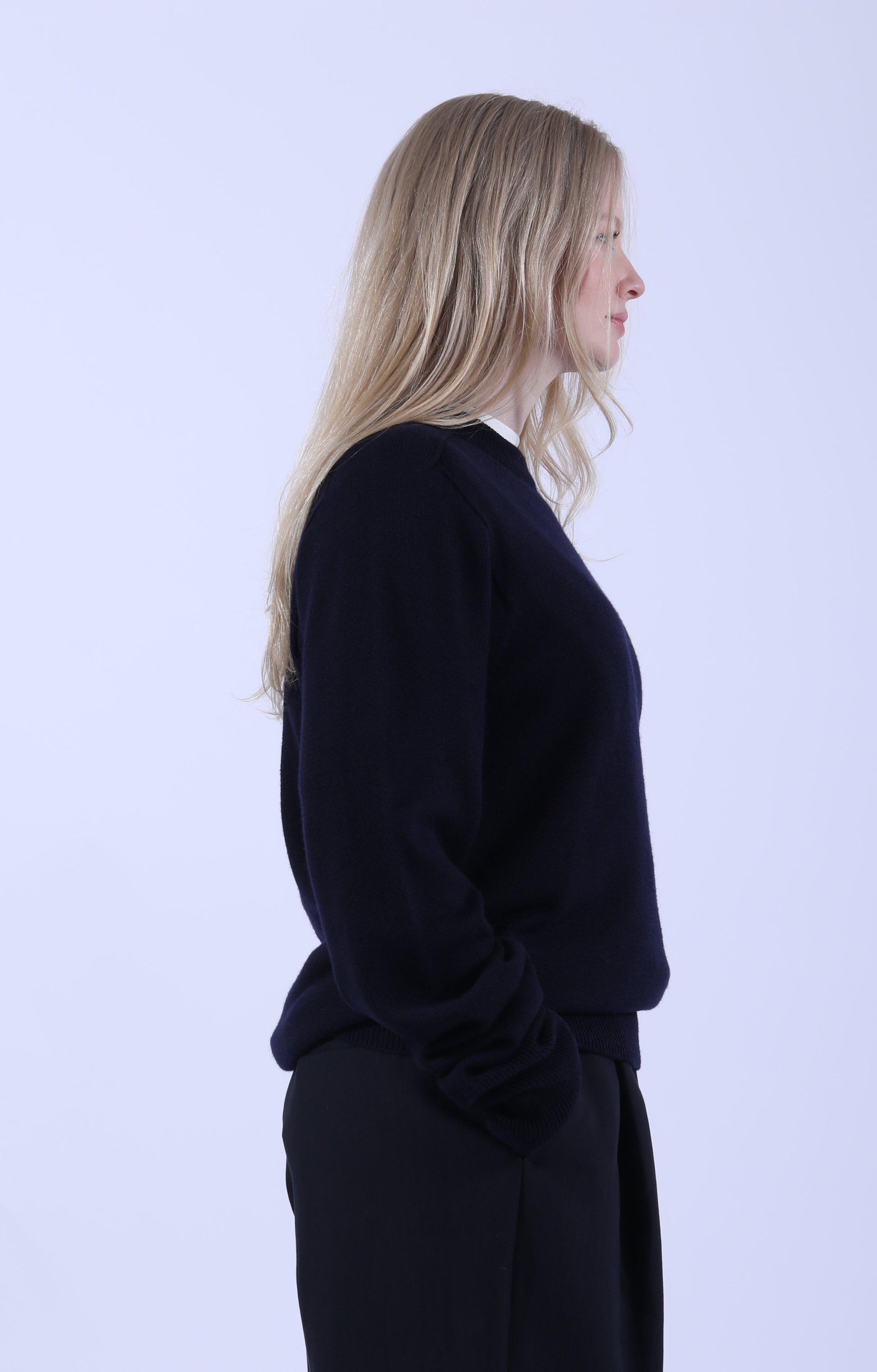 Jed Crew Neck Jumper Navy