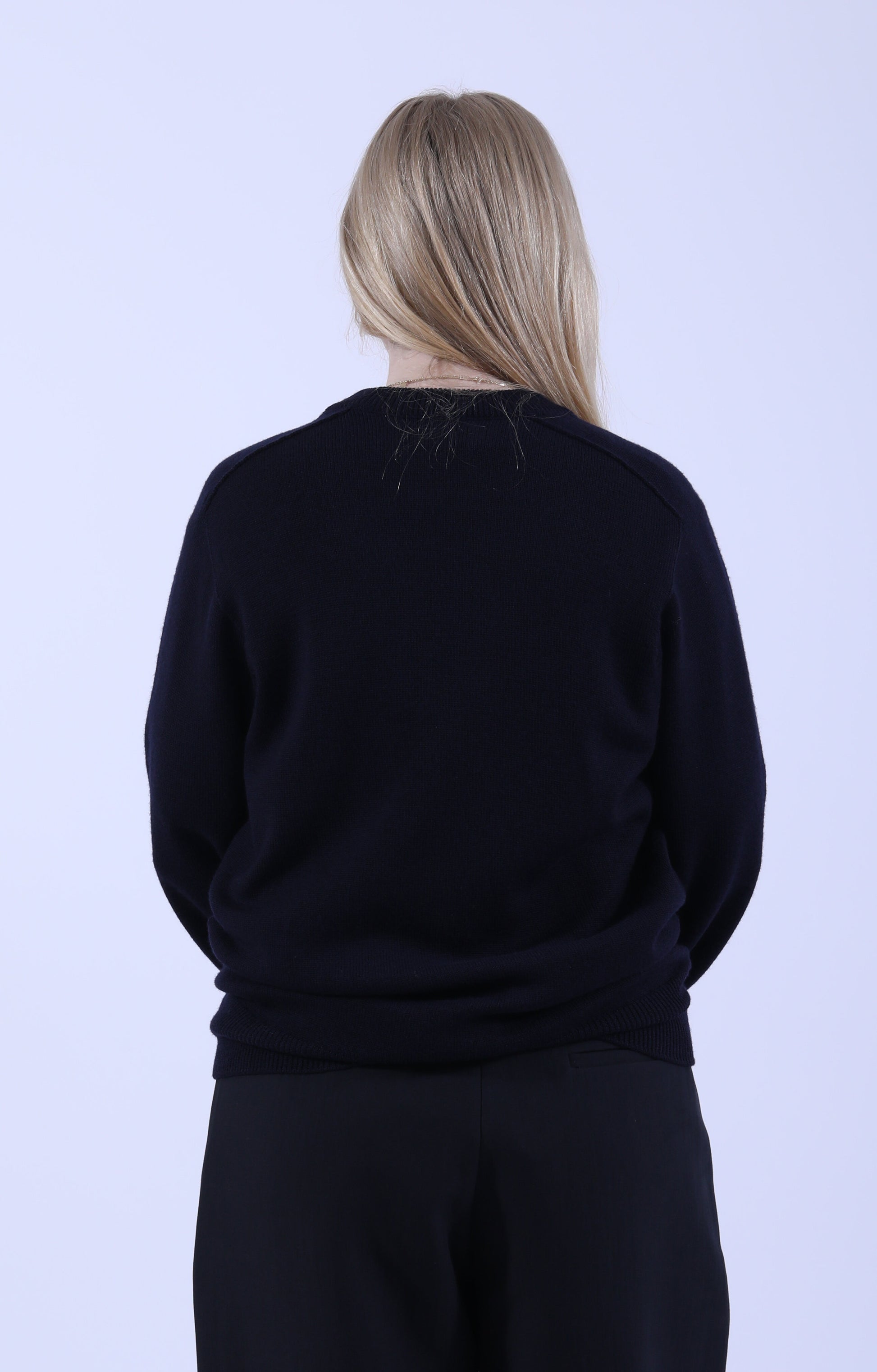 Jed Crew Neck Jumper Navy