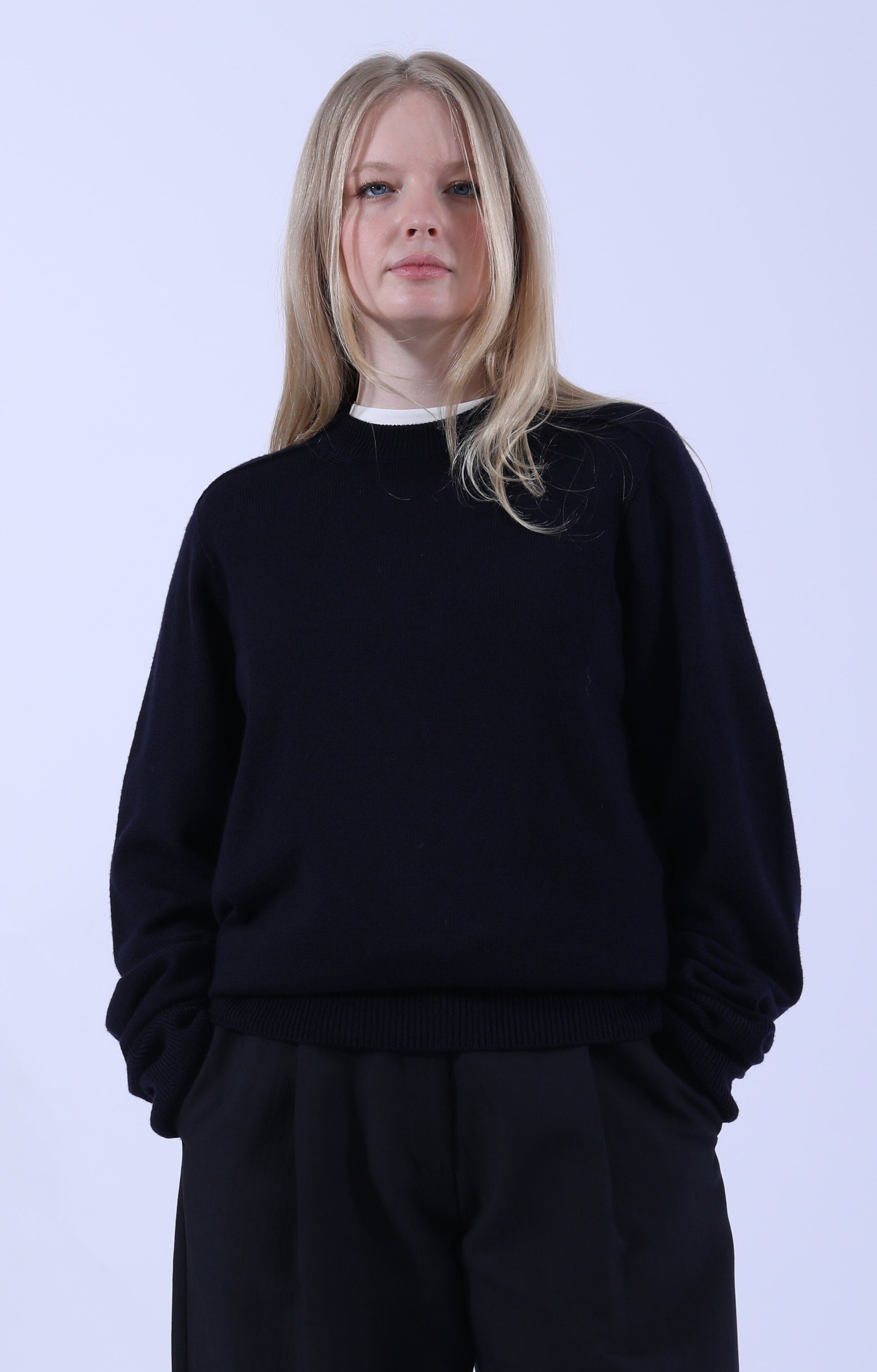 Jed Crew Neck Jumper Navy
