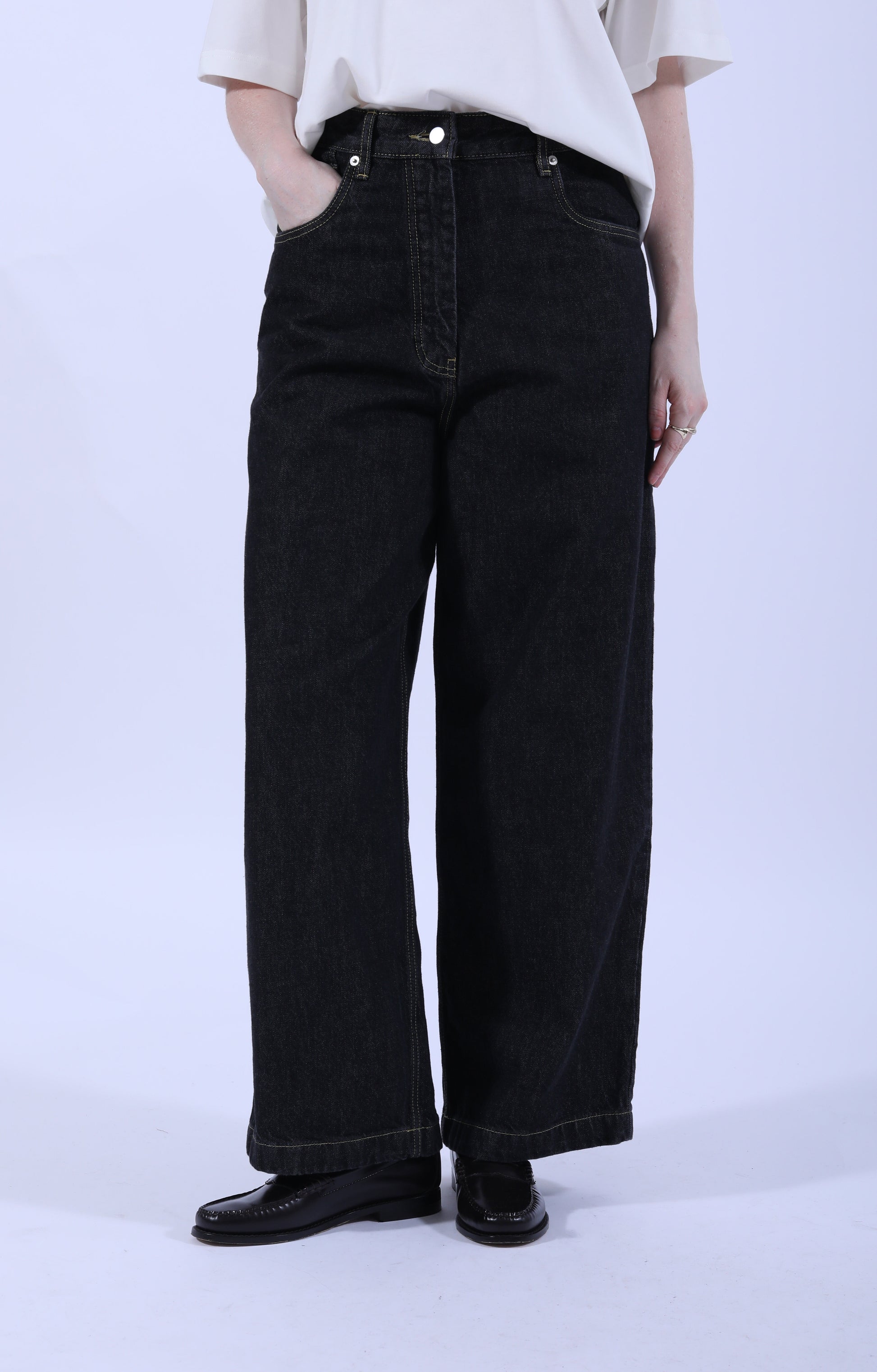Neive Curved Denim SNW Black