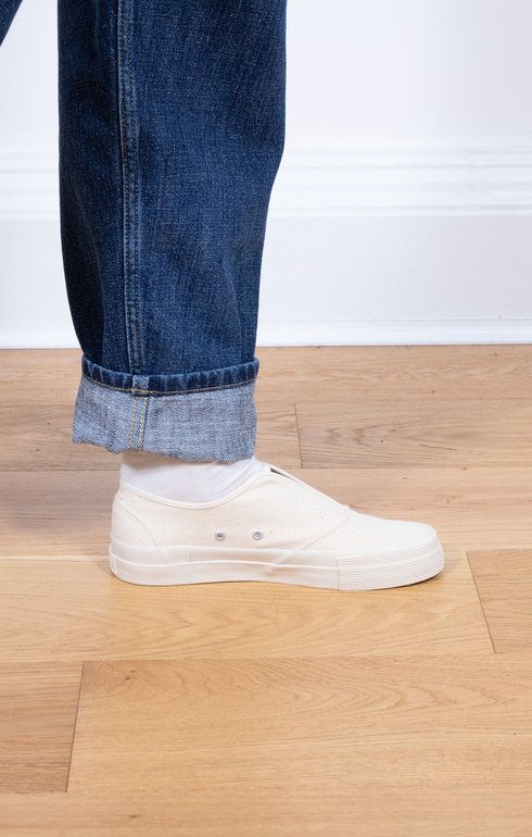 Grid Deck Slipon Kinari/Off White