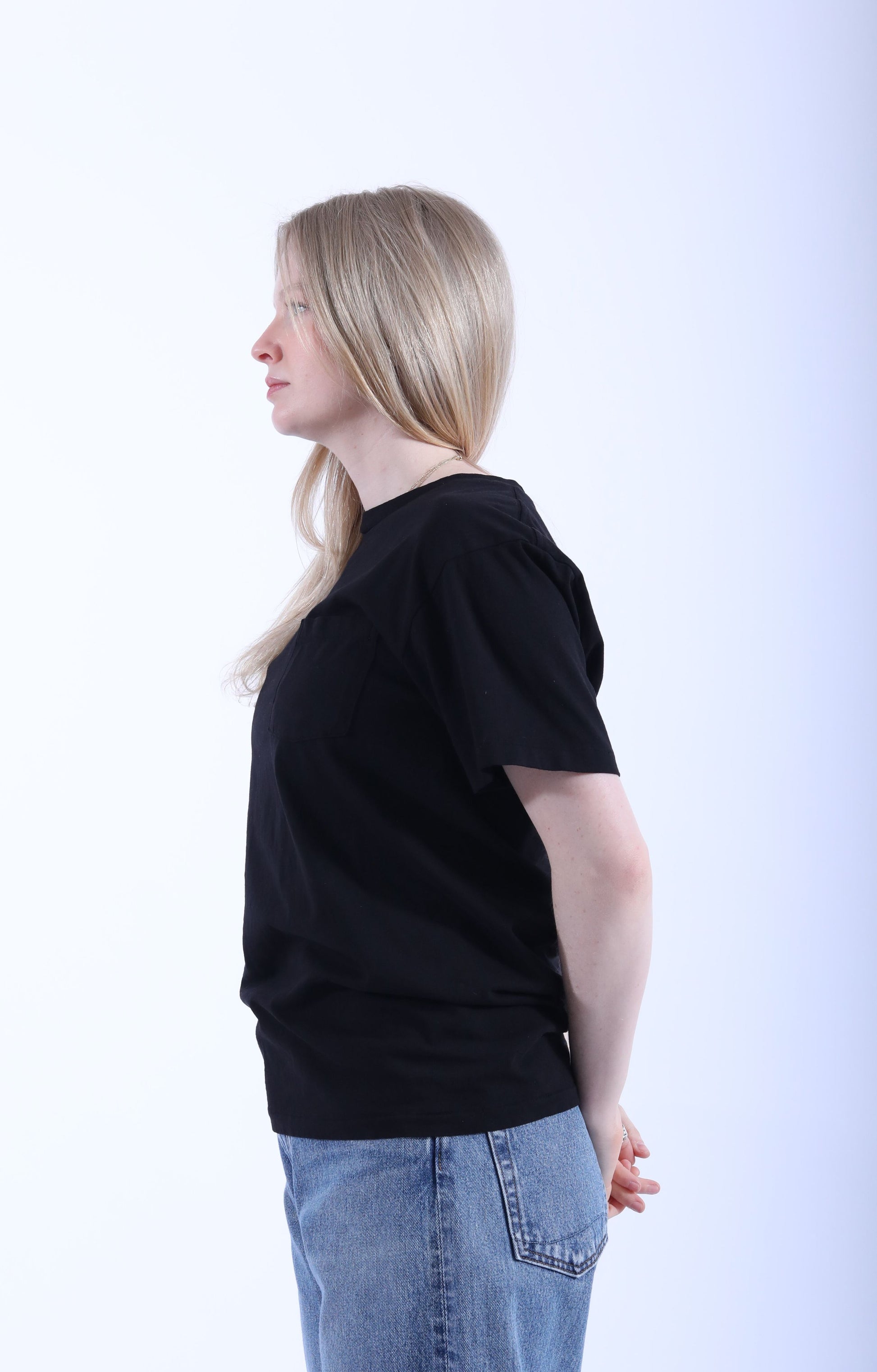 1Pac S/S Tee w/ Pocket Black