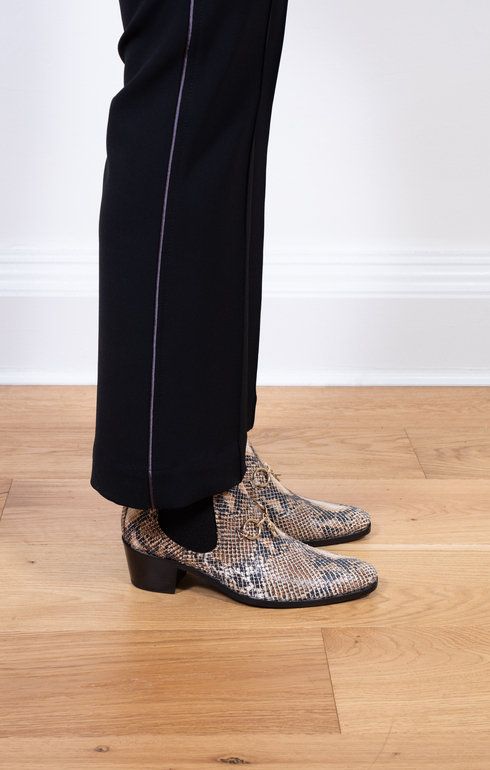 Heeled Chelsea Bit Boot - Python