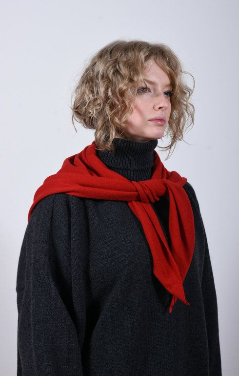 Cashmere Neckerchief Ruby