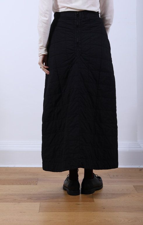 Tulip Skirt Cotton Quilt Black