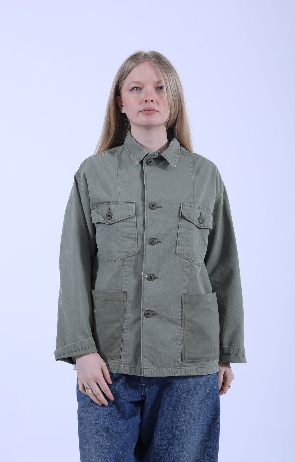 4 Pockets US Army Shirt Jacket Green