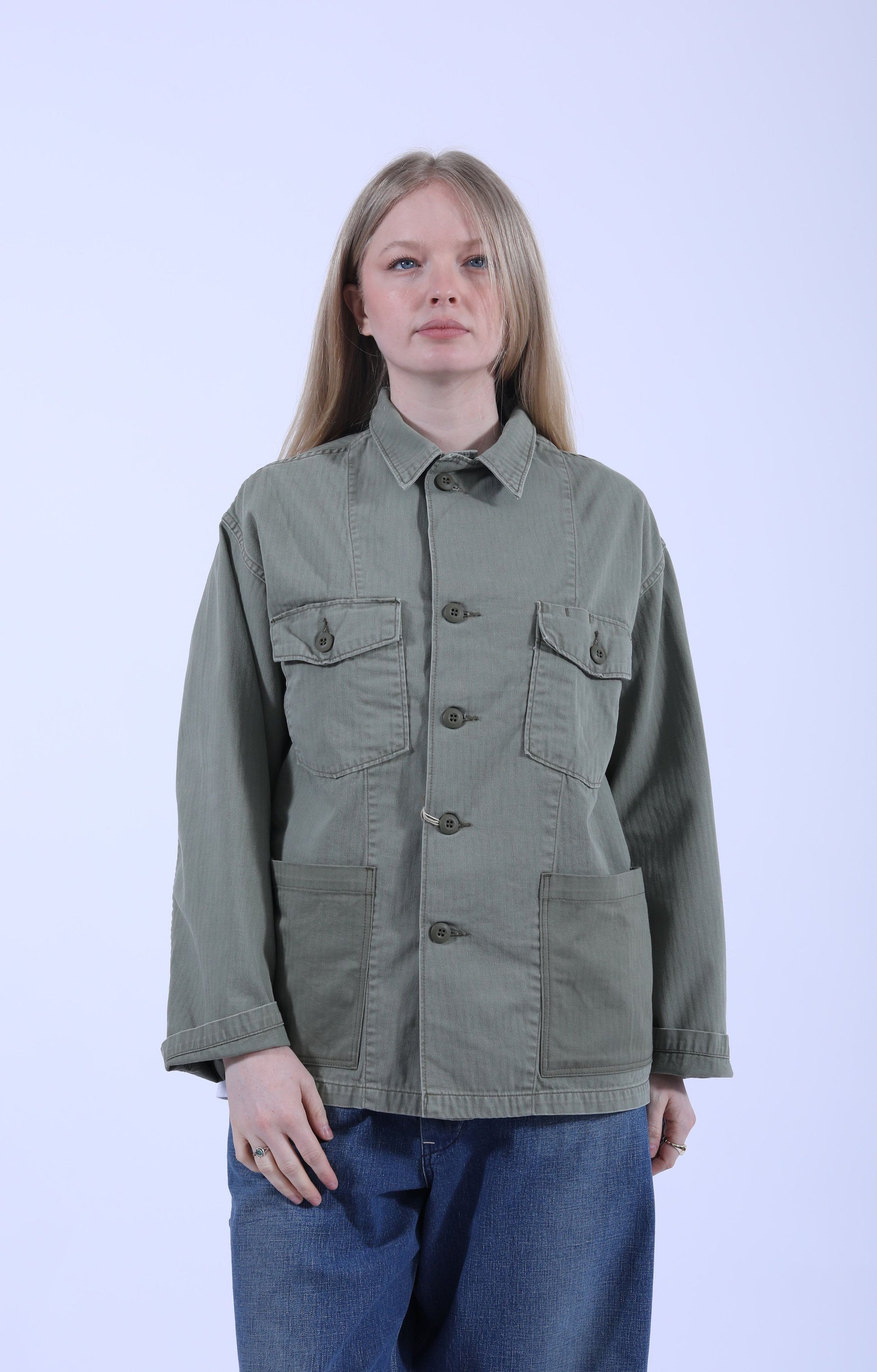 4 Pockets US Army Shirt Jacket Green