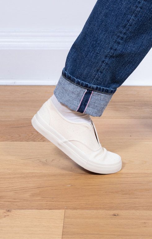 Grid Deck Slipon Kinari/Off White