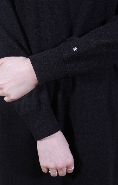 Recycled L/S Dress Black