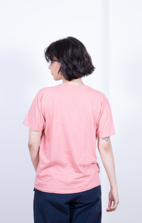 Rolled SS Regular Tee Peach