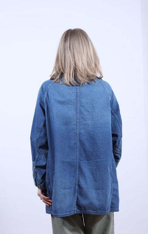 Loose Fit Coverall Used Denim
