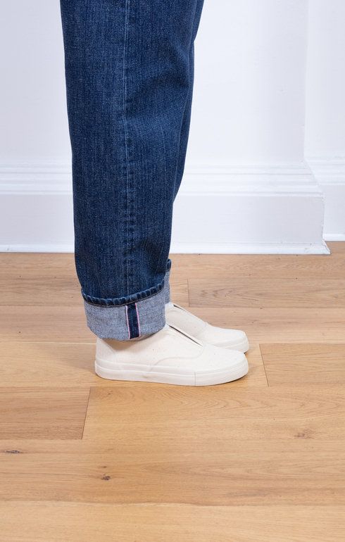 Grid Deck Slipon Kinari/Off White