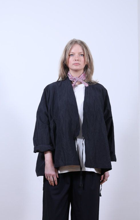 Kediya Cloth Jacket Black/Navy