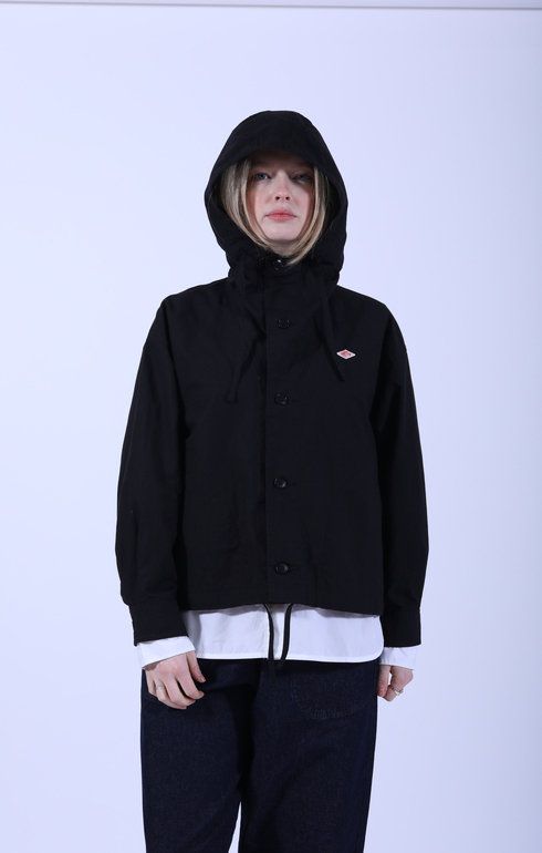 Short Hooded Jacket D. Navy