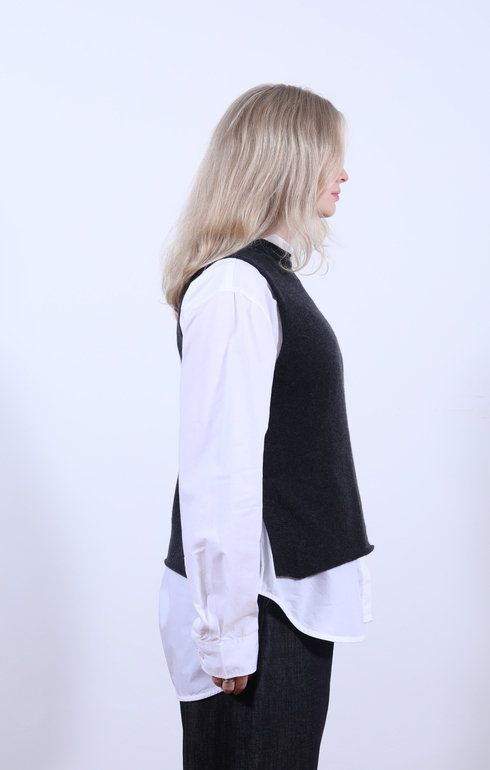 Tabard Vest w/ Pocket Charcoal