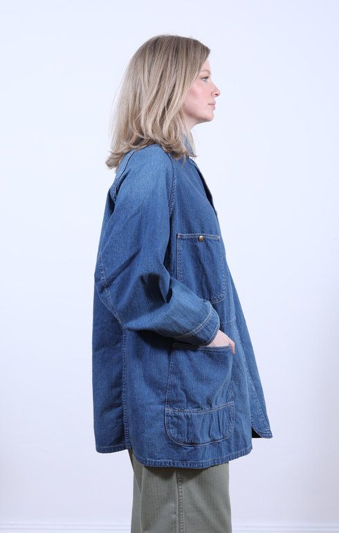 Loose Fit Coverall Used Denim