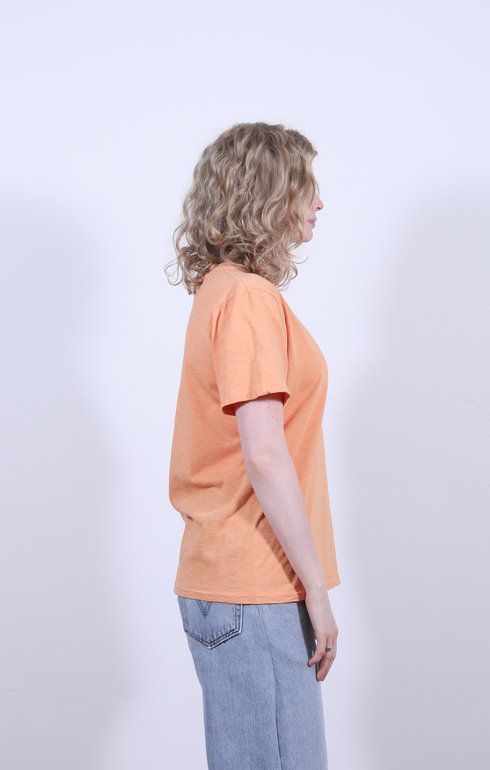 Rolled S/S Regular Tee Apricot