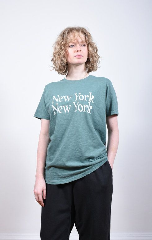 New York Tee Foggy Green