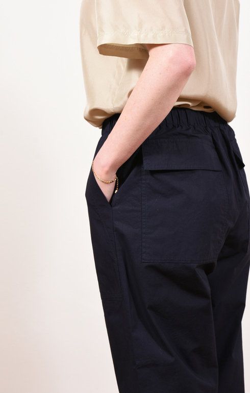 Trousers Gonghi Vion Navy