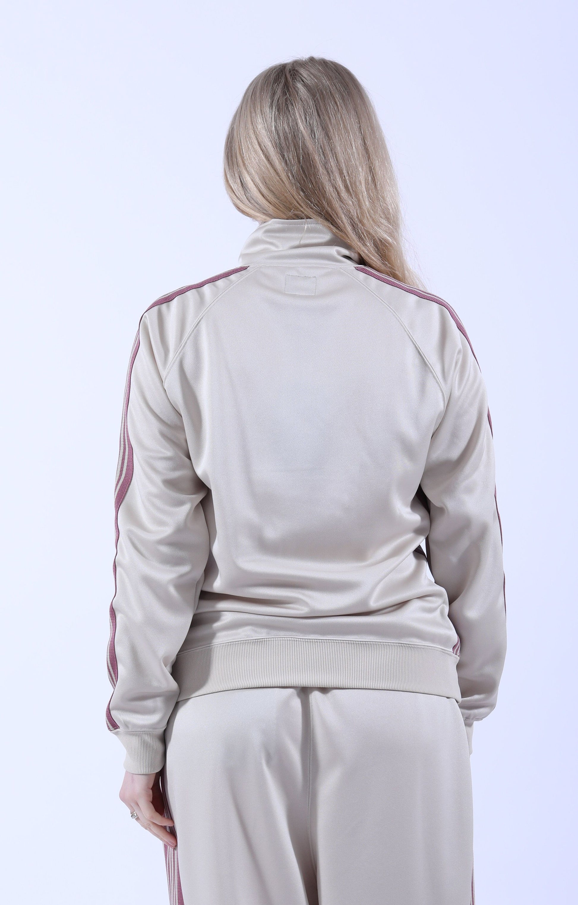 Track Jacket Poly Smooth Ivory