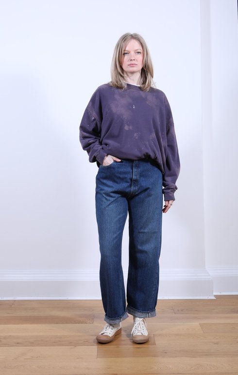 High Waist Selvedge Denim Used 95 Pants Jasmin