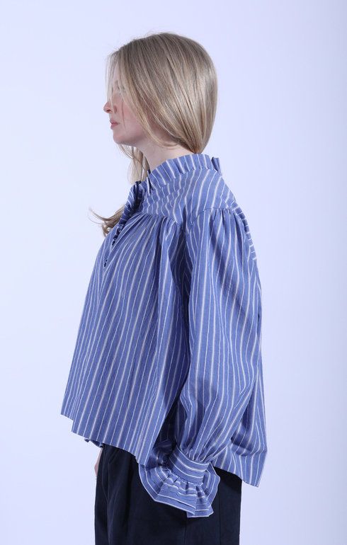 Sophie Shirt French Blue/Ecru