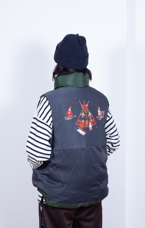 Ripstop Ny Down BURGER-KEEL Vest Khaki